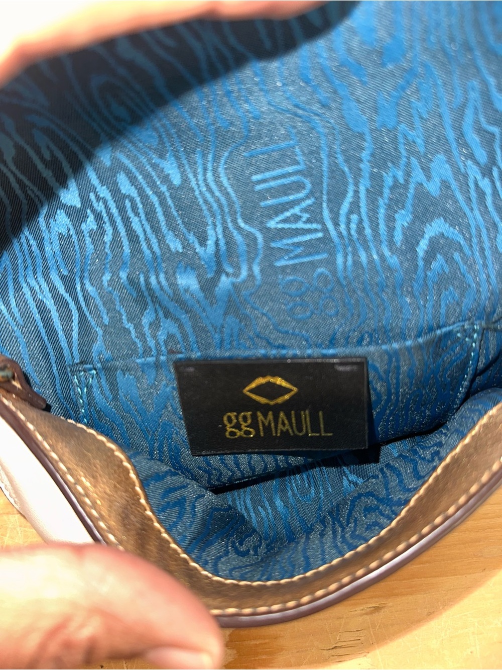 GG MAULL Rebel Belt/fanny pack Cream and gold Leather Bag - Picture 7 of 9